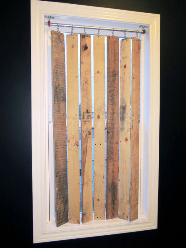 turn wood into wonders by making diy pallet projects with instructions, The Best DIY Pallet Project Design for Window Blinds