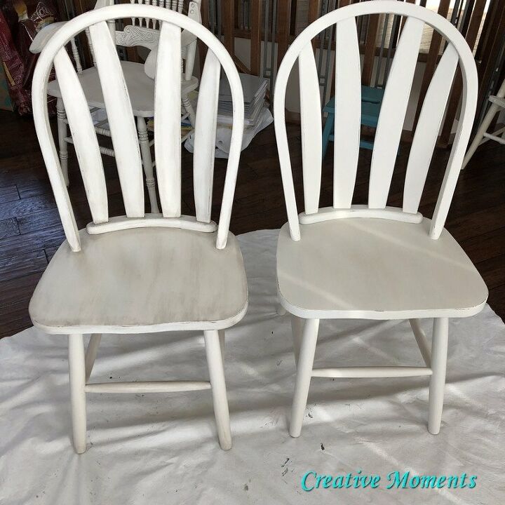 a pair of chairs paint update