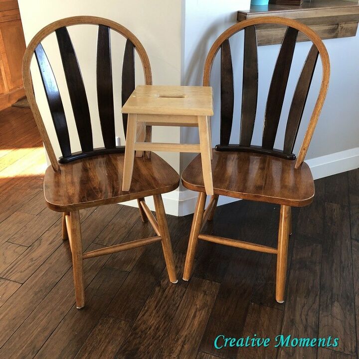 un par de sillas reciben una actualizacin de pintura