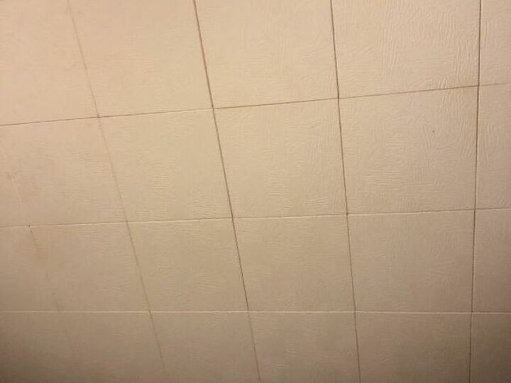 q can i put up pergo type flooring over ceiling tiles