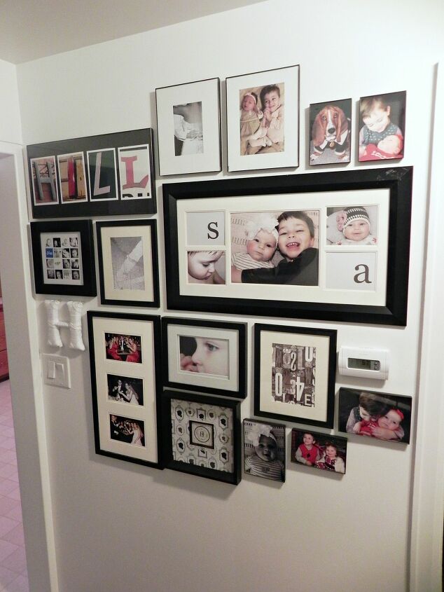 12 idias de parede de galeria para uma casa perfeita, Truque f cil para pendurar uma grande parede de galeria de fotos