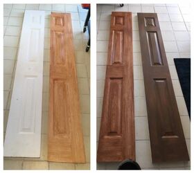 faux wood painting on hollow core doors, Painted Bi fold Doors