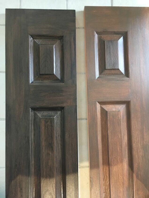 pintura de imitacin de madera en puertas huecas, Esmalte