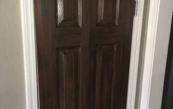 Pintura de imitación de madera en puertas huecas
