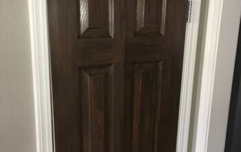 Faux Wood Painting on Hollow Core Doors