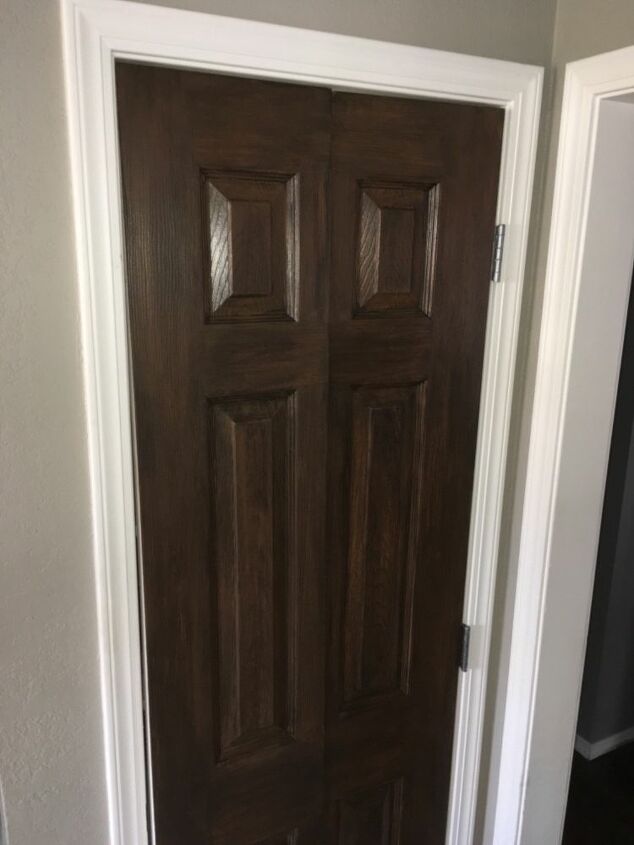How To Paint Faux Wood On Hollow Core Doors Diy Hometalk