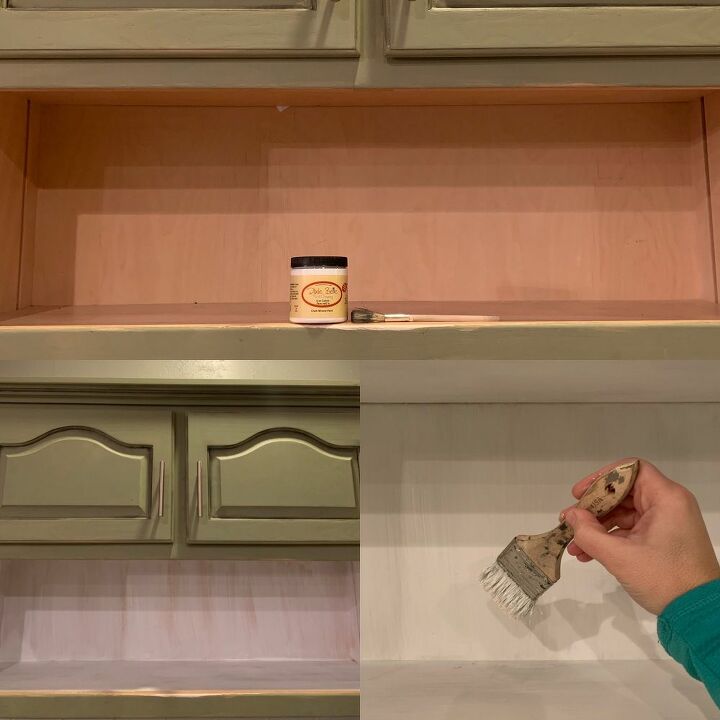 how to paint inside kitchen cabinets