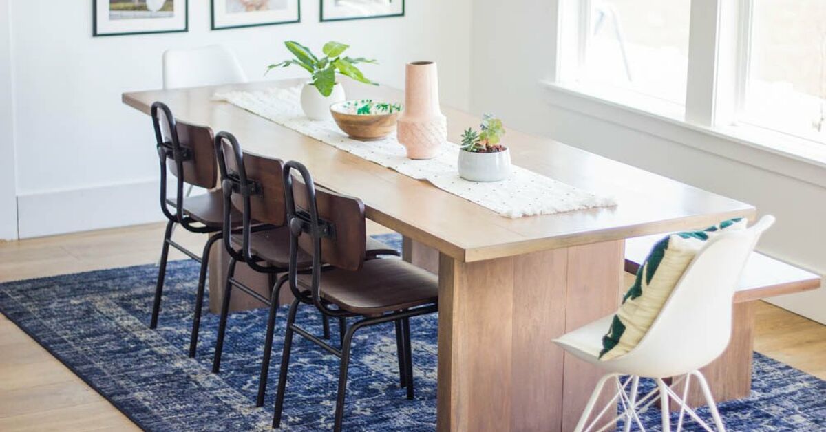 How to Build a West Elm Inspired Dining Table DIY | Hometalk
