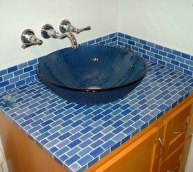 15 ways to get the look of subway tiles without the mess, Use This Peel and Stick Glass Subway Tile to Create Eye Catching Surfaces