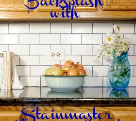 15 ways to get the look of subway tiles without the mess, Give Your Subway Tile Backsplash Some Glitz and Glamor