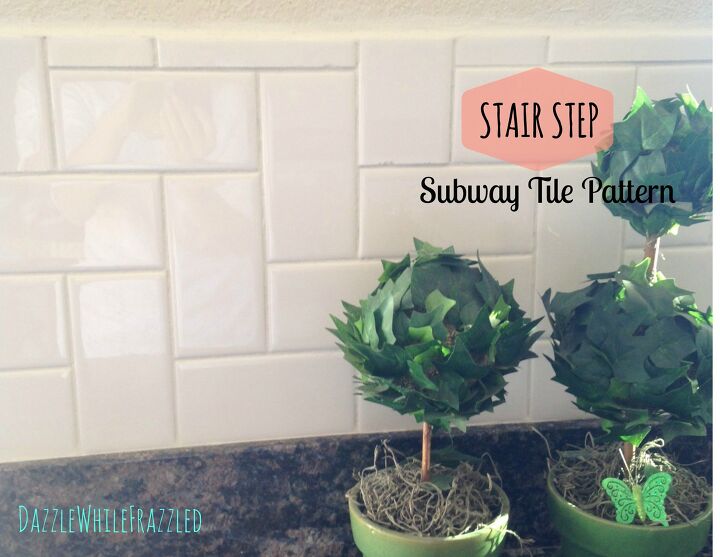 15 ways to get the look of subway tiles without the mess, The Stair Step is a Fresh Take on Subway Tiles That Won t Date in a Few Years