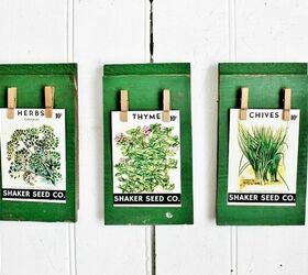 Arte de pared de paquete de semillas de primavera tan fácil como 1-2-3