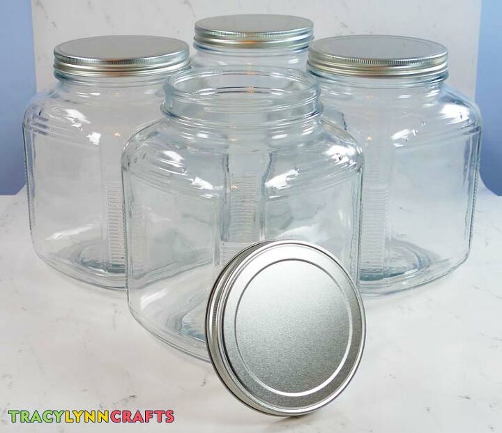 kitchen canister labels to help organize your kitchen, Anchor Hocking 1 gallon Cracker Jars