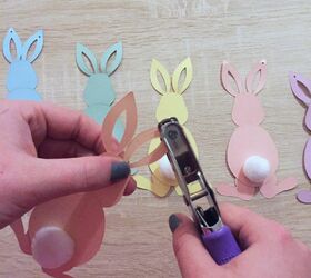 pastel colored easter garland
