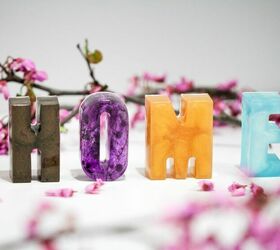 how to make gorgeous epoxy letters to decorate your home