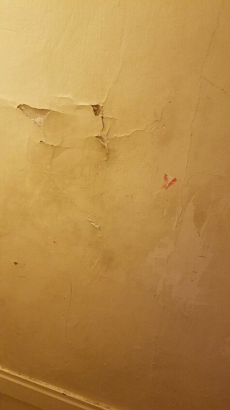 how do i remove replace the plaster going up my stairs