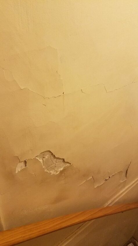 q how do i remove replace the plaster going up my stairs