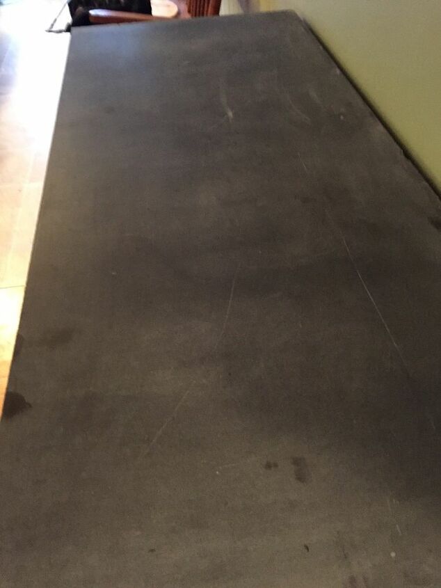 how do i get a slate chalkboard really clean