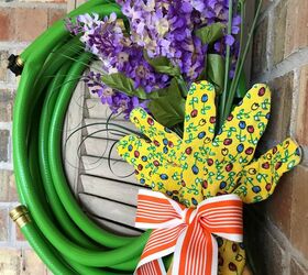 garden hose spring wreath
