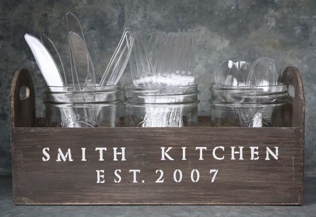 11 utensil holders to keep your kitchen clutter free, A Utensil Caddy for a Rustic Kitchen