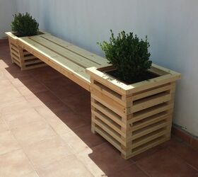 Garden Bench With Plants Plots- Simple Build