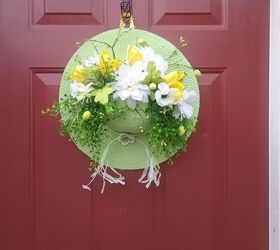 spring bonnet bouquet for your front door