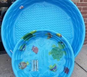 how to make a mess free diy litter box out of a plastic kiddie pool, Small kiddie pool