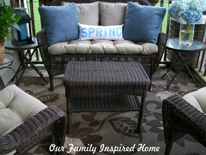 front porch ideas to help your home make a great first impression, The Blue Front Porch