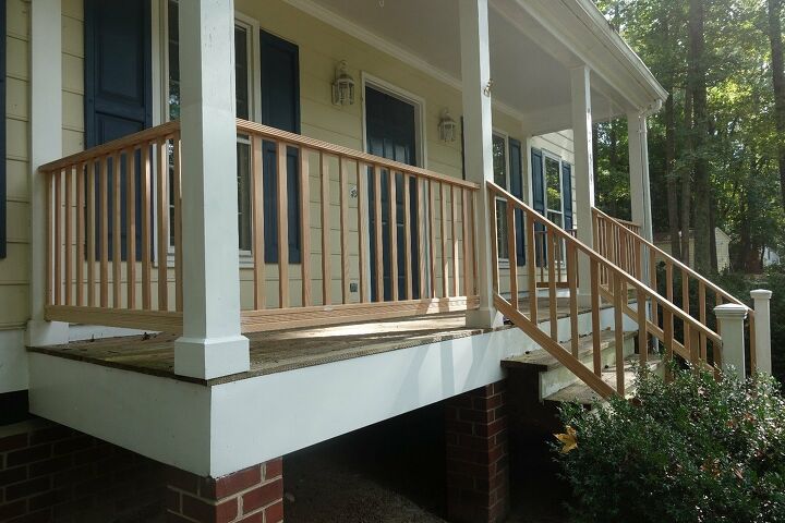 front porch ideas to help your home make a great first impression, Installing New Front Porch Railings