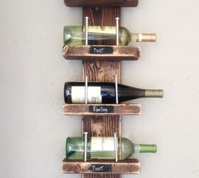 Repurposed Rake Wine Glass Rack - Make