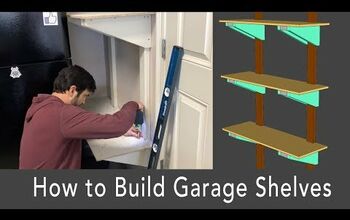 Sturdy Garage Storage Shelves Using 2x4s
