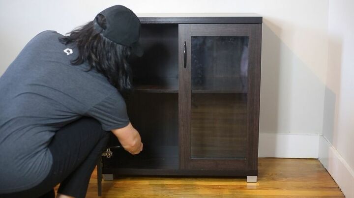 faux stained glass cabinet technique