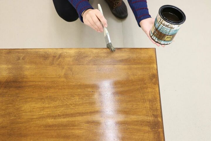 easily refurbish an old table with mandala stencils