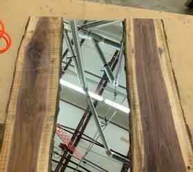 how to add live edge to a mirror