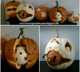 fun white pumpkin carving