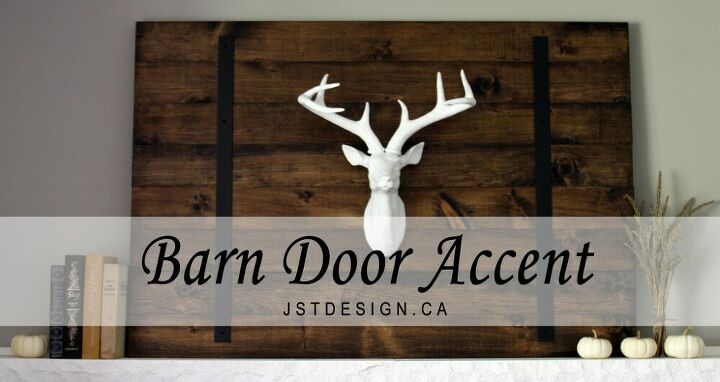 20 diy ideas to help you build your perfect barn door, Turning an Unused Barn Door Into an Accent Piece