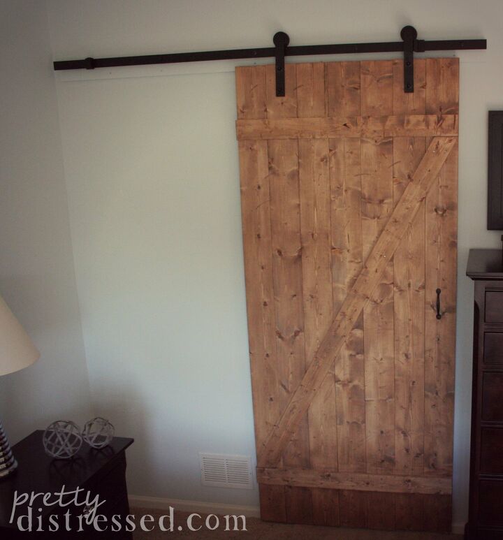 20 diy ideas to help you build your perfect barn door, Getting the Distressed Look for Sliding Barn Doors