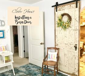 20 diy ideas to help you build your perfect barn door, Master Bedroom Barn Door Creates a Vintage Feel