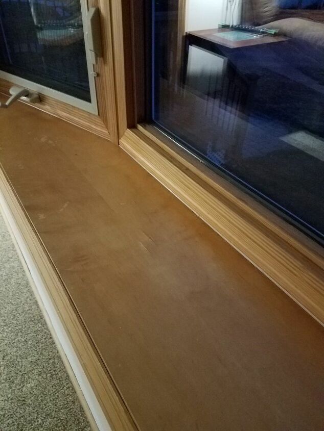 how can i repair this seat board on my bay window