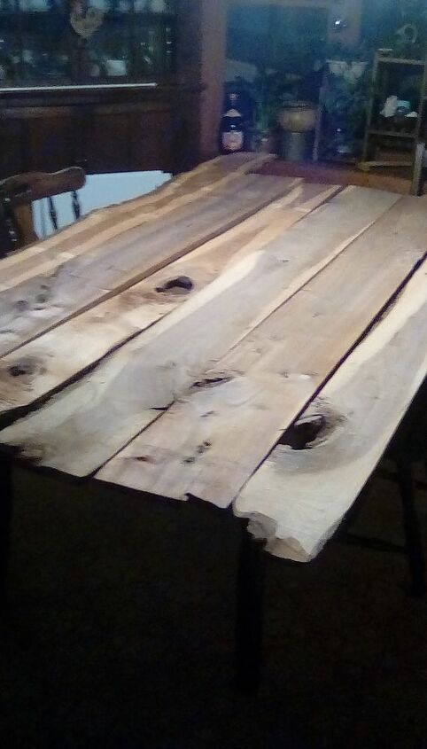 q how can i make a kitchen table with these walnnut boards