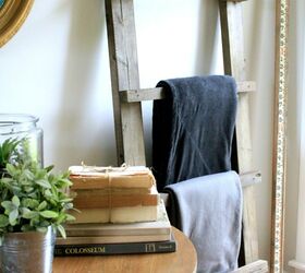 15 brilliant blanket ladder ideas to help you hang anything in style, A Blanket Ladder with Perfect Stability