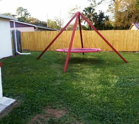refurbished recycled trampoline swing, 20 Red pool noodles thru Walmart com