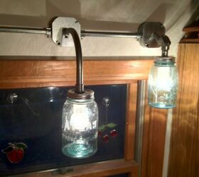 21 industrial lighting fixtures to add contemporary chic to your home, Industrial Mason Jar Lights Ideal for Kitchens