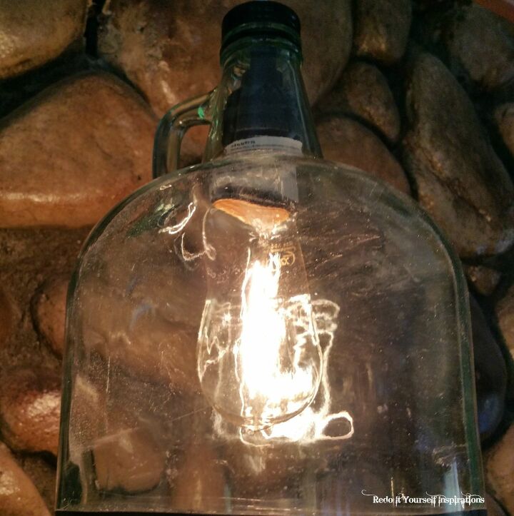 21 industrial lighting fixtures to add contemporary chic to your home, Repurposed Glass Bottle Light Fitting
