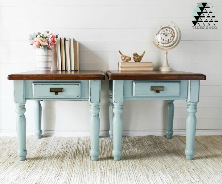 Diy Ideas For Stunning End Tables, Painted Queen Anne End Tables