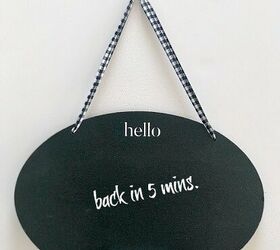 make an old sign into a chalkboard