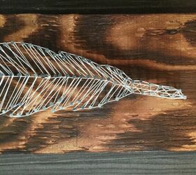 19 amazing string art creations to give a try, Make a String Feather
