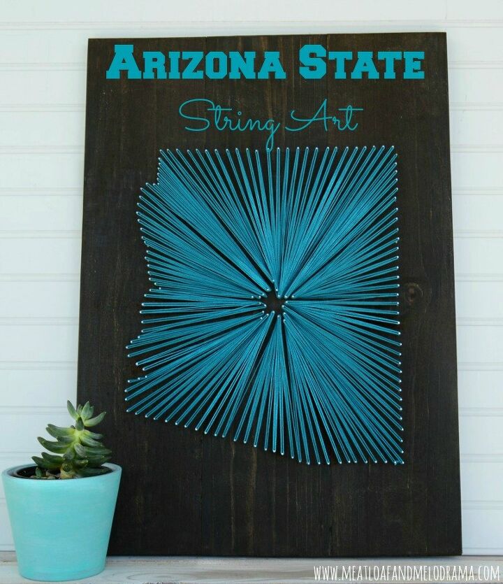 19 amazing string art creations to give a try, String Art for Your State