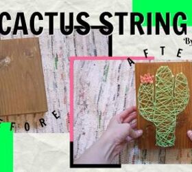 19 asombrosas creaciones de arte con cuerdas para que las pruebes, Un Cactus de Arte con Cuerdas