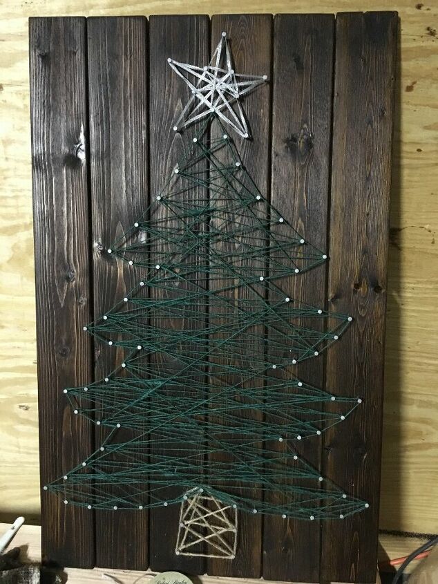 19 amazing string art creations to give a try, Make a String Christmas Tree